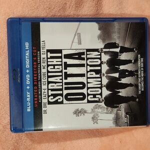 Straight Outta Compton Blu-Ray 2 Disc Set EUC